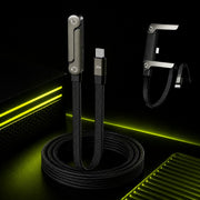 90 degree flat fast charging USB-C cable for gaming