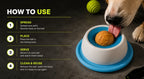 Interactive Lick Bowl for Dogs & Cats | Slow Feeder Treat Toy