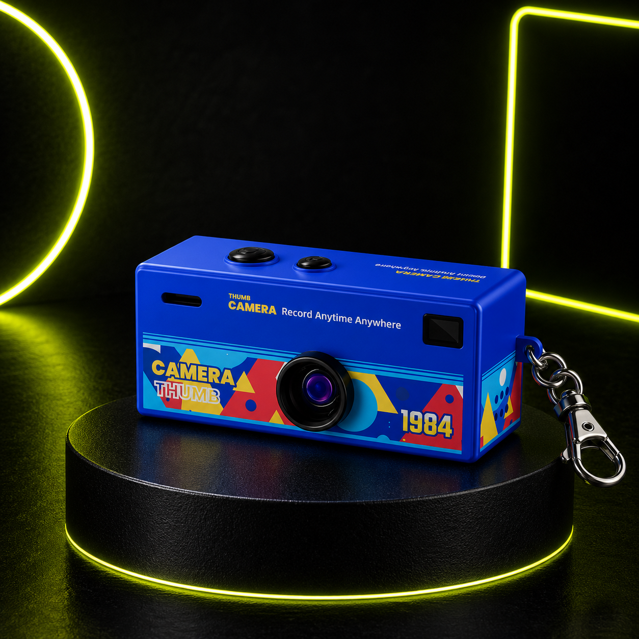 blue Thumb Camera retro mini HD digital camera 