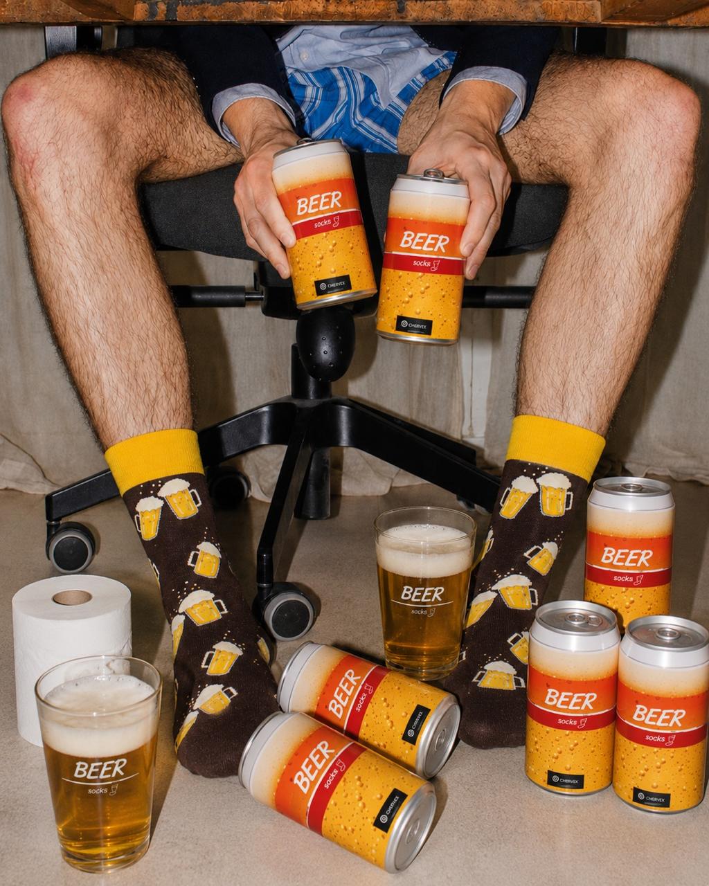 Beer Socks in a Can