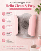 Shower Hair Catcher | Silicone Wall Mounted Hair Collector