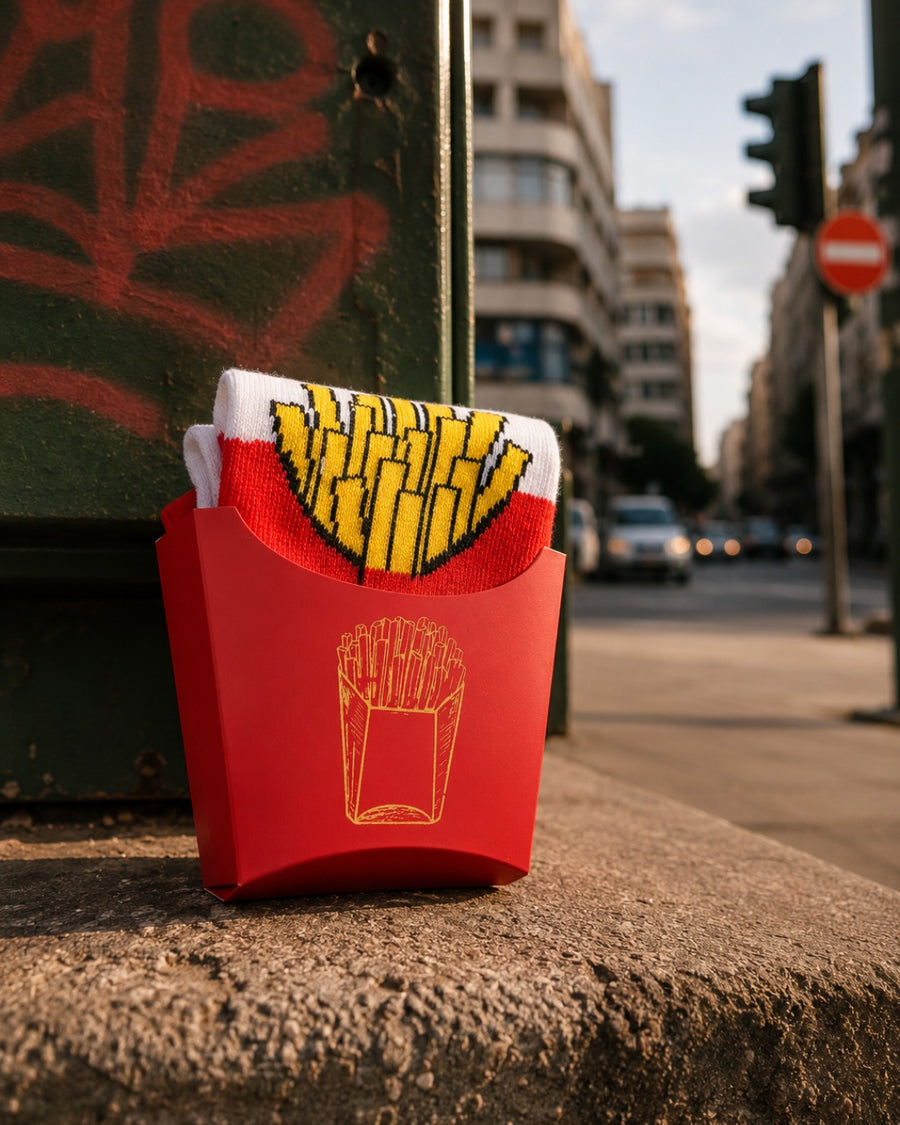 Fries Socks | Socks in a Fry Box