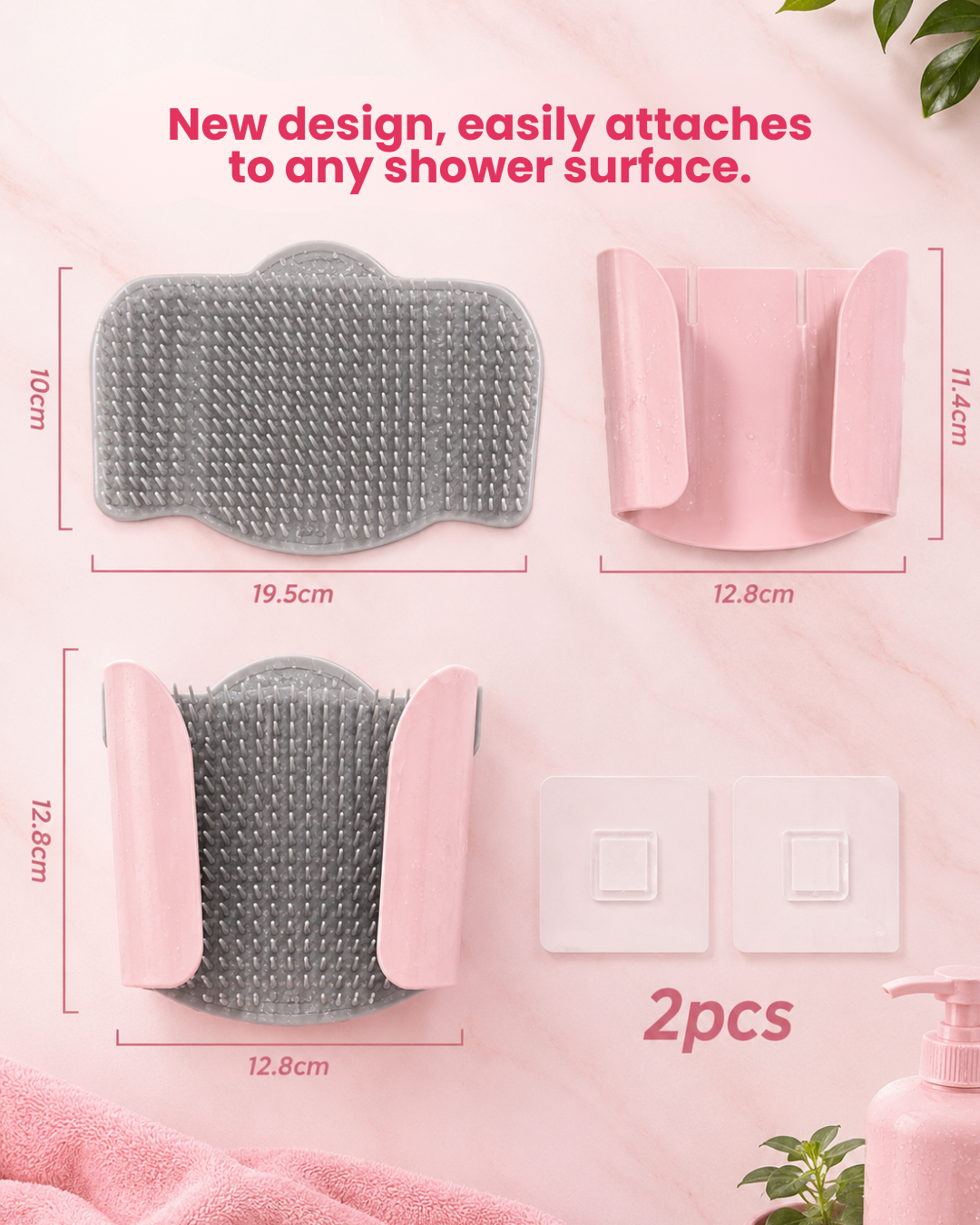 Wall mounted shower hair catcher dimensions