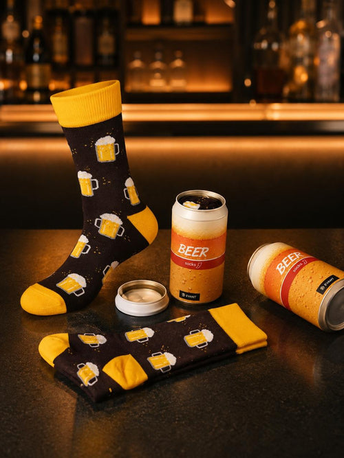 Beer Socks in a Can